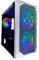 Apevia PRODIGY-WH Micro-ATX Gaming Case with 1 x Tempered Glass Panel, Top USB3.0/USB2.0/Audio Ports, 3 x RGB Fans, White Frame