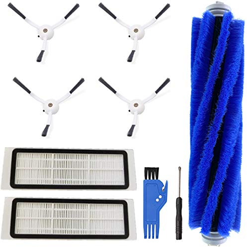 QAQGEAR Kit Parti di Ricambio per Serie Roborock, filtri elettrostatici spazzole Laterali Spazzola Principale, Universale, S5 S5 Max S6 S6 Pure S50 S51 S55 E4 E20 E25 E35 E2