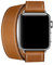 Compatibile con Apple Watch di ricambio 38 mm, 40 mm, 42 mm, 44 mm, cinturino in vera pelle per iwatch Series 6, 5, 4, 3, 2, 1 Sport&Edition (42 mm/44 mm, Double Tour-Brown)