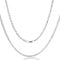 AKA Gioielli® - Herren Damen Kette 925 Sterling Silber Massiv - 4mm Kordelkette - 50 cm lang
