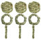 balacoo 9Pcs Bunny Gras Spielzeug Kaninchen Hamster Kauen Spielzeug Pet Snacks Molaren Spielzeug Zahnen Gras Ring für Bunny Kaninchen Chinchilla Hamster Guinea Schweine Gerbils