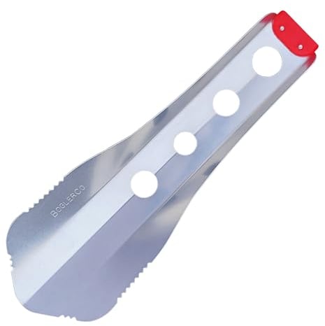 BoglerCo - Pala Ultraligera para mochileros (Rojo)