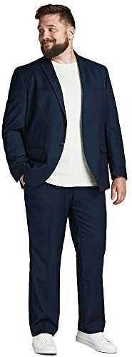 JACK & JONES PLUS Herren JPRFRANCO Suit PS Anzug, Dark Navy ,60 Große Größen