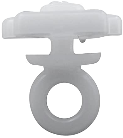 rewagi - Feststeller Weiss, schwarz - mit Ring 10 x 15 mm, Zwischenfeststeller, Endfeststeller - 10, 25, 50, 100 Stück (weiß - 100 Stück)