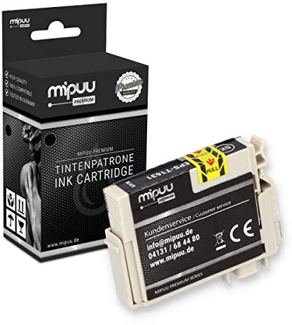 Mipuu Tinte kompatibel zu Epson 16XL T1631 Schwarz Black Druckerpatrone für Epson Workforce WF 2010 2015 2510 2520 2530 2540 2630 2650 2660 2750 2760
