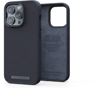 T-LAB PROFESSIONAL NJORD Coque Cuir VERITABLE iPhone 14 PRO Noir