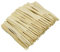 Lot de 100 fourchettes en bois pour apéritif bambou jetables pour fête buffet (100 pièces)
