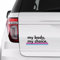 LGBT Pride Auto-Aufkleber Fensteraufkleber My Body My Choice Bisexueller Vinyl-Aufkleber für Autos, LKWs, Stolzparade, LGBT-Autoaufkleber, 15,2 cm