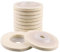 Shineboc 10pcs Wool Polishing Wheel Disc, 100mm(4 inch) Angle Grinder Discs Car Polishing Pads Buffing Wheel Wet Polishing Wheel Set for Metal, Marble Stone, Jewelry,Plastics,Furniture,Car