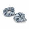 Scrunchies Haargummi Damen, 2 Stück Weiche Seide Haargummis Mädchen, Premium Satin Invisibobble Scrunchie, Haargummi Scrunchies für Lange Feine Oder Dicke Lockige Haare Mädchen (Blau)