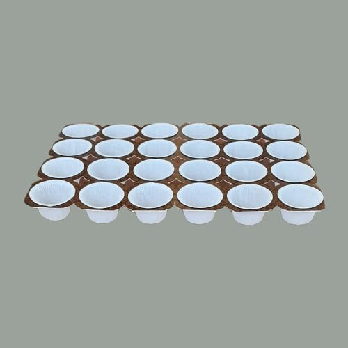Lucgel Teglia Usa e Getta Stampo in Carta Forno per Muffin Grandi 112g 24 Porzioni - 5 pezzi -