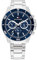Tommy Hilfiger Multi Zifferblatt Quarz Uhr für Herren mit Silbernes Edelstahlarmband - 1792094