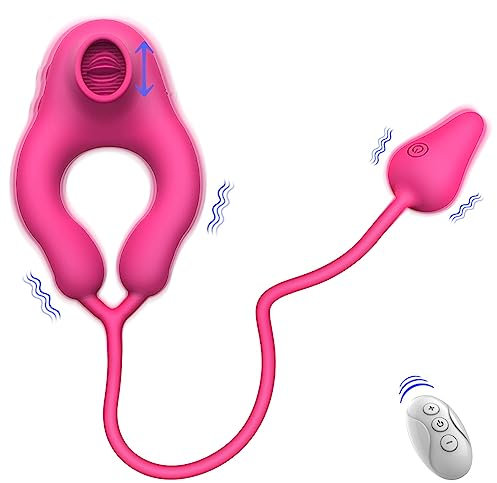 SXOVO Penisring Vibrator Sex Spielzeug für die Männer Vibrierender Penisring mit Klitorisstimulator und Mini-Vibrator Vibratorensets für Paare mit Fernbedienung Sexspielzeug für Paare Extrem Sex
