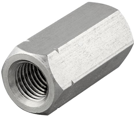 DSM – Sechskantmuffen M8 x 30 mm Innengewinde – Edelstahl A2 – 2 Stück | [TrueSpec Präzision] Langmutter für Gewindestange & Gewindeverlängerung, Gewindehülse, Verbindungsmutter, Distanzmuttern