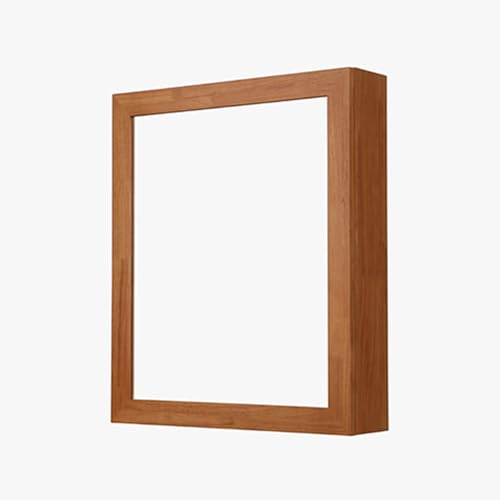 Badezimmerschrank, minimalistischer Spiegel, eintüriger Badezimmerschrank, hängender Badezimmerschrank, wandmontierter Badezimmerschrank, Kleiderschrank mit Spiegel (Größe: 60 x 70 cm (23,6