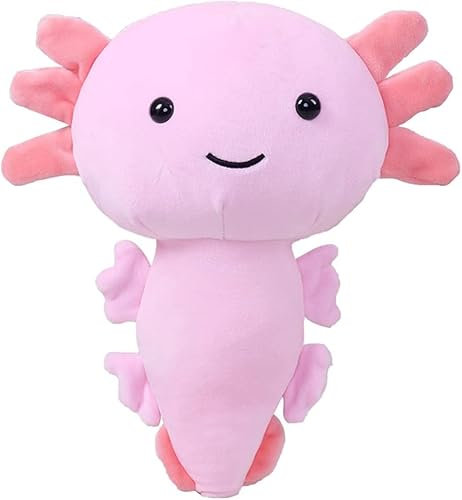 REYOK Salamander Tier Plüschtier,20cm niedliches Plüschtier,Tier Plüschtier,Kawaii Kinder Plüschtier (Pink),Geburtstagsgeschenk Jungen und Mädchen