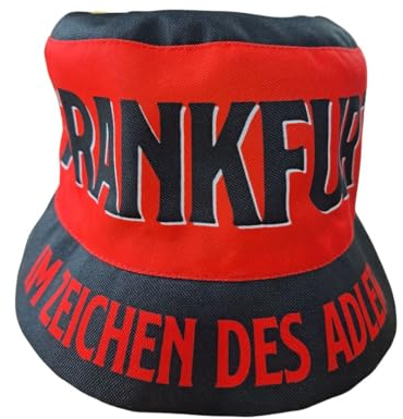 Wallitschek Fischerhut Frankfurt (hochwertige Qualität), Fanhut, Sonnenhut, Anglerhut, Mütze, Bucket hat, Fussball
