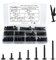 FandWay 140 Pièces M4.2 x 13~50mm Vis Autoperceuse à Réglage Modifiée,Vis Autotaraudeuses à Tête Ronde,Vis à Tôle Cruciformes en Acier Carbone Oxyde Noir Pour Tôle Dacier, Aluminium, Bois,Plastiques.