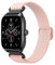 Astorgos Bracelet Élastique en Nylon Compatible avec Amazfit Active/Active 2/GTS 1/2/2 Mini/2e/3/4/4 Mini/Bip 3/3 Pro/Bip U/U Pro/GTR Mini/42mm, 20mm Bracelet en Tissu pour Femmes Hommes, Rose