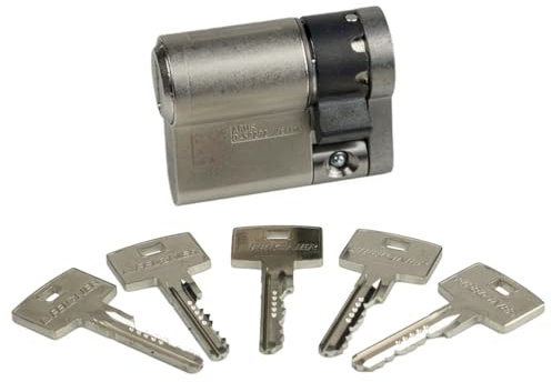 ABUS MAGTEC 2500 Halbzylinder 10|30 | Magnet-Technologie | Höchster Kopierschutz | Pickingschutz Bohrschutz Ziehschutz | Patentschutz bis 2038 | 5 Schlüssel + Sicherungskarte | Einzelschließend