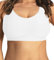 Conturve Wirefree High Support Sports Bra AA-FF + Extra Bra Extender - White, XL