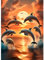 QINRUBB Delphin Diamond Painting Erwachsene, 5D Sonnenuntergang Diamant Painting Bilder Anfänger, DIY Meer Runder Vollbohrer Diamanten Malerei Stickerei Kreuzstich Geschenke Home Wand Dekor 30x40cm