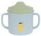 LÄSSIG Kinder Trinklernbecher mit Henkel und abnehmbarem Deckel 150 ml/Sippy Cup Happy Fruits Lemon
