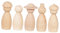 Cabilock Zeichenspielzeug Aus Holz 5 Stück Holzpuppenform Für Kinderhandwerk Und Heimdekoration