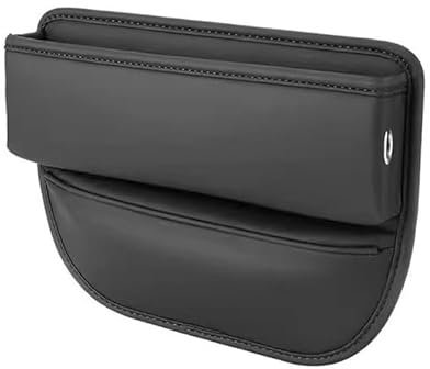 Kiuiom Aufbewahrungsbox für Autositze,Leder Autositz Lücken Organizer Autositz Gap Organizer Storage Box,Auto Mittelkonsole,Car Seat Leder Aufbewahrung Tasche (Vereinfachung)