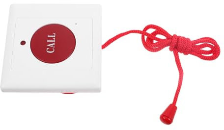 KONTONTY Dual Alarm Emergency Call Button Pull Cord for Disabled Quick Assistance for Elderly in Homes Hospitals Easy to Use Safety Device for Immediate Help