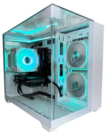 GFX Gaming PC – High-Performance Gaming Desktop, NVIDIA RTX 3060 12GB, 32GB RAM, 1TB NVMe SSD, Windows 11 Home (White, Intel i7 3rd Gen Quad Core)