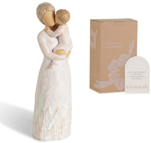 Storieme Great Nana Gifts for Grandma: Nanny and Grandchild Figurine | hand-painted resin sculpture with gift-ready box, birthday, mothers day, christmas keepsake presents for grandmother, nan