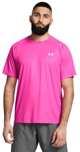 Under Armour T-shirt Tech Emboss pour homme Rose, rose, XL