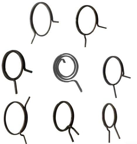5 Stück Türgriff-Federn, Ersatz für Türhebelknauf, Riegelspule, Torsion, schwarz, Edelstahl, geeignet für Links- und Rechtshänder, Innengebrauch (FMTB-MSNH-E)