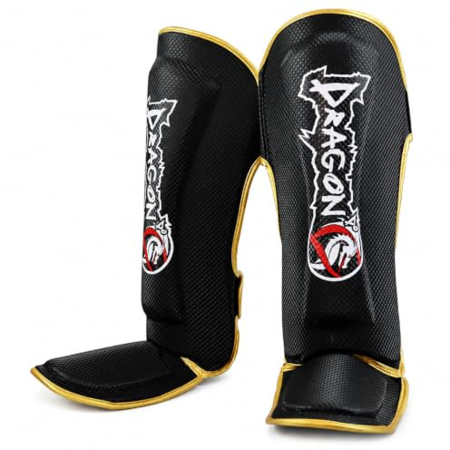 Dragon do Muay Thai, Kickboxen und MMA Schienbeinschoner fr Männer, Frauen, Kinder mit perfektem Sitz und idealer Polsterung und fr weitere Kampfsportarten