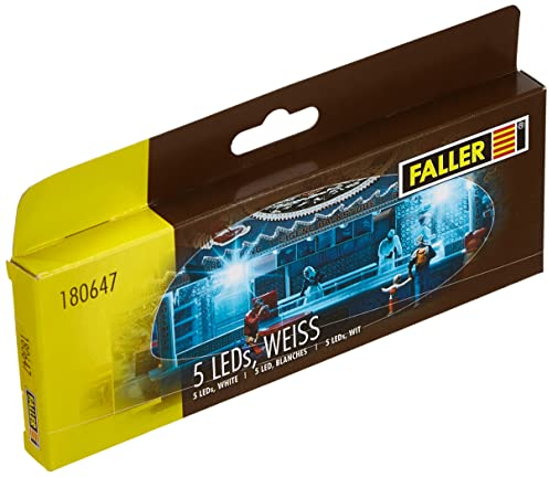 FALLER 180647 - 5 LEDs, weiß