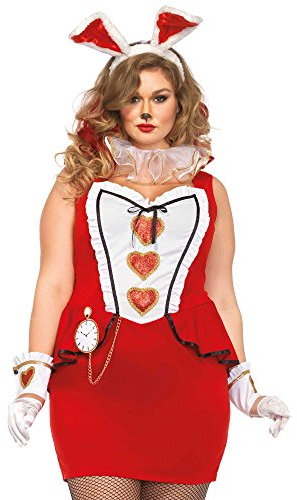 Leg Avenue Damen Tea Party Bunny Erwachsenenkostüme, Rot, 3X-4X (EUr 48-50)