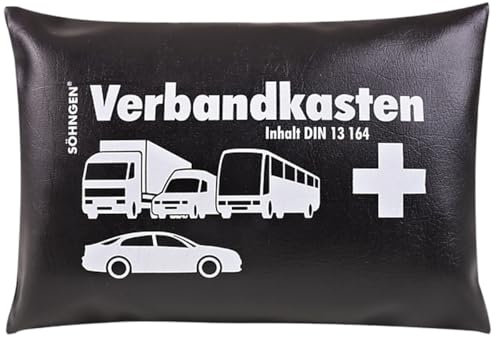 Söhngen KFZ-Verbandkissen schwarz mit Füllung Standard DIN 13164
