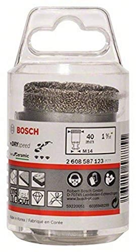 Bosch Professional 1x Fresa Diamantata Best for Ceramic Dry Speed, Foratura a Secco della Ceramica Dura, Ø 40 x 35 mm, Accessorio Smerigliatrice Angolare