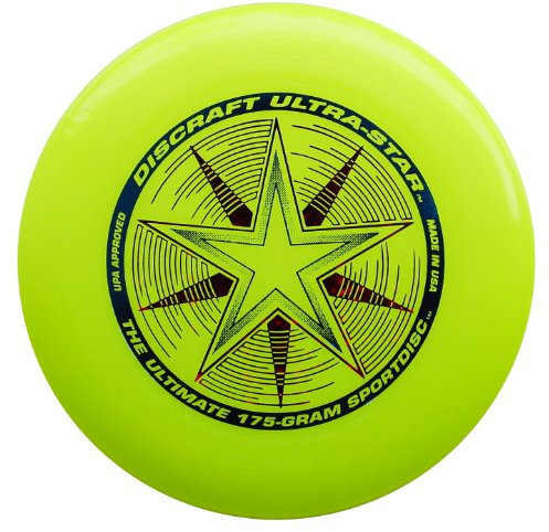 Discraft Ultra Star Sport-Scheibe, 175 g, Fluorescent Yellow with Deluxe Packaging