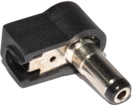 kenable 5.5 x 2.5mm Right Angle DC Power Solder Plug End for Power Cables