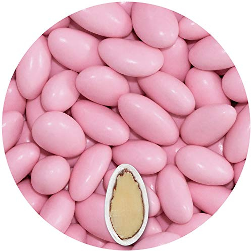 EinsSein 0,5kg Hochzeitsmandeln Gracile midi rosa glanz Mandeln Hochzeit Zuckermandeln Bonboniere Confetti Badem sekeri Gastgeschenk Zucker Mandeln Taufmandeln