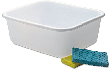 Rubbermaid 2951ARWHT 11.4 Quart White Rectangle Dishpan 1 count