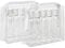 2 x Holiday Travel Clear Plastic Bottles Packs - 10 x 100 ml Bottles & 2 x Clear Bags