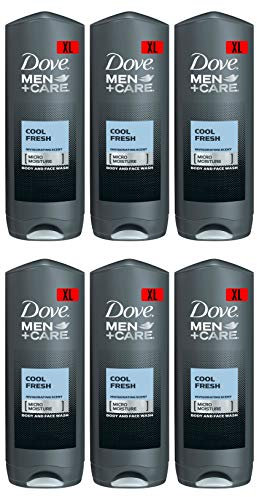 Dove Men + Care, Cool Fresh para la ducha, 6 unidades (6 x 0,4 l), de Dove