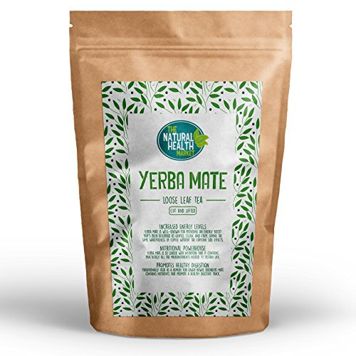 The Natural Health Market Yerba Mate Loose Leaf Tea (25g) | Unsmoked & Not Aged | Premium Herbal Mate Tea Rich in Antioxidants, Vitamins & Minerals | Made in UK | Eco-Friendly & Jitter-Free Energy