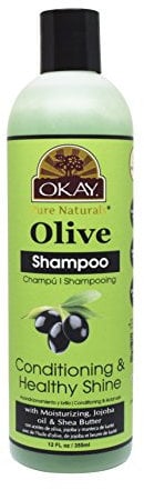 OKAY - Olivenöl-Shampoo – für alle Haartypen und -strukturen – Pflegt und gesunder Glanz – pflegend, Zustand, hydratisiert – frei von Sulfat, Silikon und Parabenen – 340 ml
