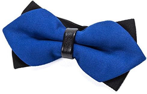 DonDon spitze Herren Fliege Schleife im Retro Look mit Haken gebunden vorgebunden und längenverstellbar