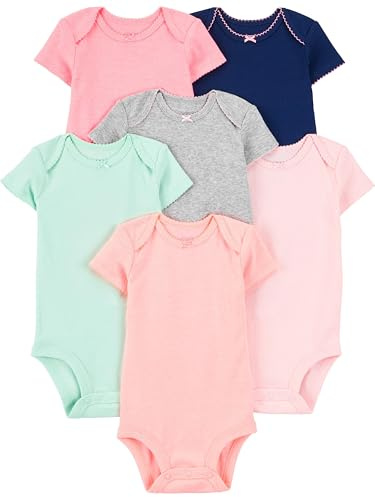 Simple Joys by Carter's Baby - Mädchen 6-Pack Sleevless Bodysuit Infant-and-Toddler-Bodysuits (6er Pack)