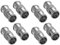 POPPSTAR 8x F-Quickstecker Kupplung (F-Quick SAT Adapter F-Stecker beidseitig), für Koaxialkabel, Antennenkabel, silbern